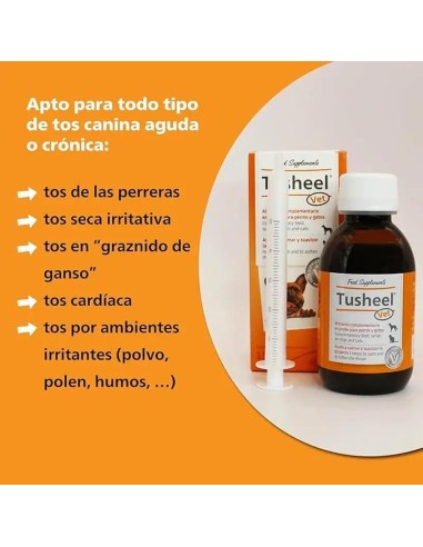 Heel Tusheel Veterinaria Jarabe Tos Perros y Gatos 150 ml