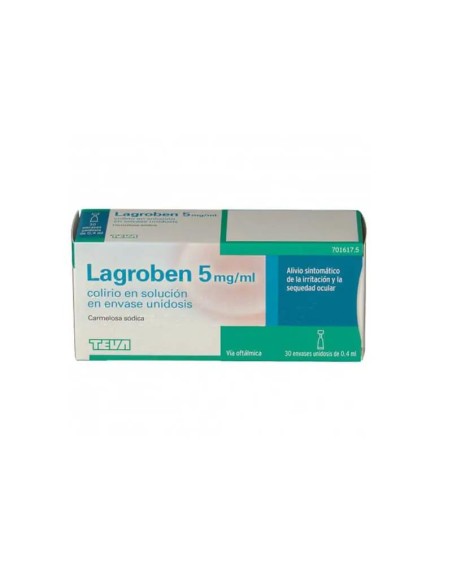 Lagroben 5 Mg/ ml Colirio 30 Monodosis x 0.4 ml
