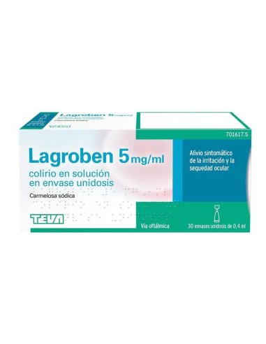Lagroben 5 Mg/ ml Colirio 30 Monodosis x 0.4 ml