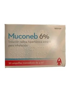 Muconeb 6% Solucion Salina Inhalacion 30 Ampollas x 4 ml 2
