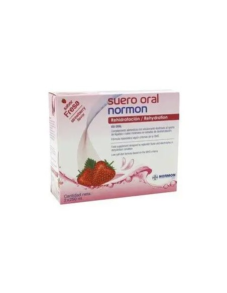 Normon Suero Oral Fresa Pack 2 x 250 ml