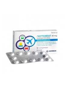 Normostop 50 mg Dimenhidrinato 12 comprimidos
