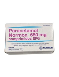 Paracetamol Normon Efg 650 mg 40 comprimidos