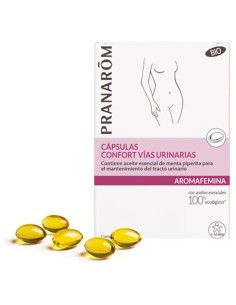 Pranarom Aromafemina Confort Vias Urinarias BIO, 30 Cápsulas 2