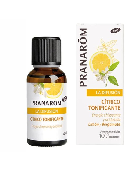 Pranarom la Difusión Cítrico Tonificante BIO, 30 ml