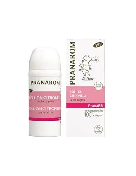 Pranarom Pranabb Roll-On Citronella Leche Corporal BIO, 30 ml