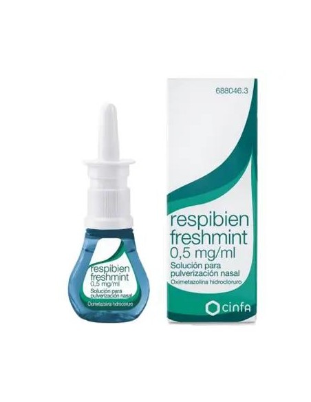 Respibien Freshmint 0,5 mg/ml Solución Pulverización Nasal 15 ml