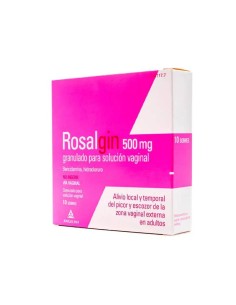 Rosalgin 500 mg Solución Vaginal 10 sobres Granulados 2