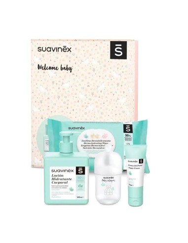 Suavinex Canastilla Cosmética Infantil, Color Rosa