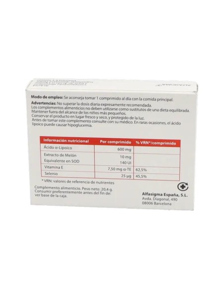 ALAsod, 20 Comprimidos