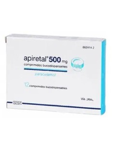Apiretal 500 mg 12 comprimidos Bucodispersables 2