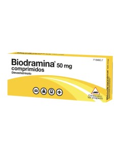 Biodramina 50 mg 12 comprimidos 2