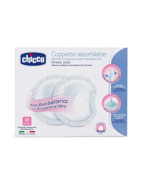 Chicco Discos Absorbentes Antibactérianos 30 unidades