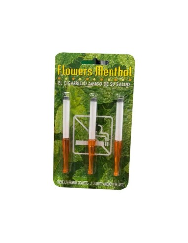 Cigarrillos Flower Mentol, 3 Unidades
