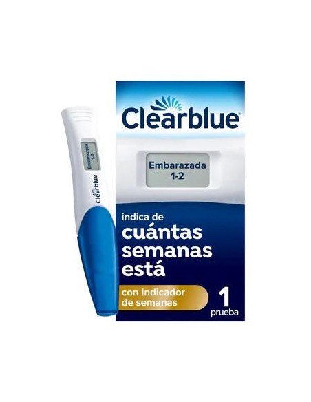 Clearblue Digital Prueba de Embarazo con Indicador de Semanas, 1 Test Digital