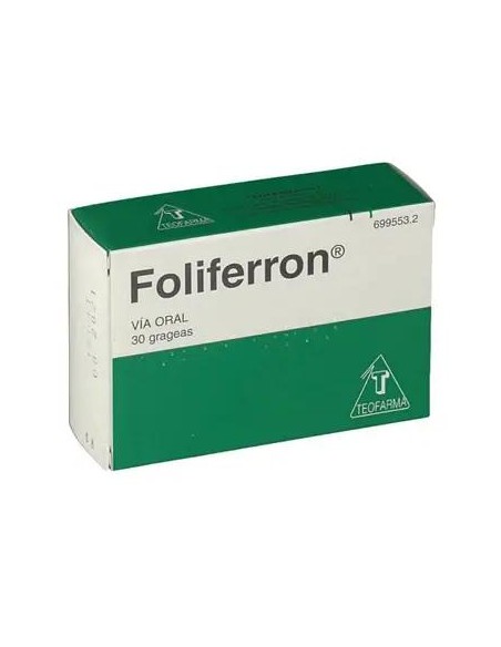Foliferron 30 Grageas