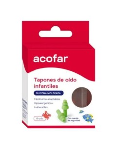 Acofar Tapones Oído Silicona Moldeable Infantil 6 unidades 2