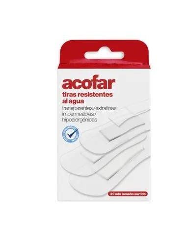 Acofar Tiritas Transparentes Resistentes Al Agua 20 unidades