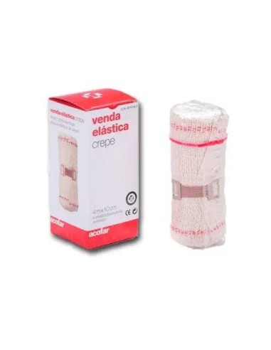 Acofar Venda Elastica Crepe 4 M x 10 cm