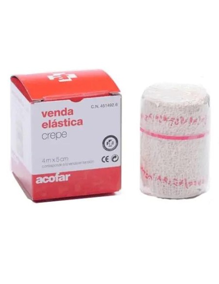 Acofar Venda Elastica Crepe 4 M x 5 cm
