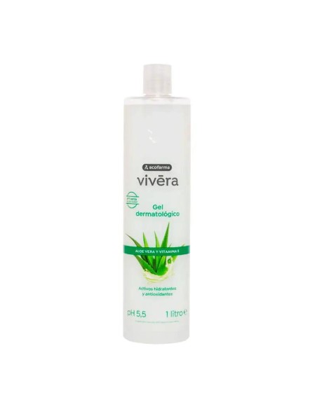 Acofar Vivera Gel Aloe Vera Vitamina E Dermatológico, 1 Litro