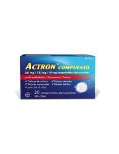 Actron Compuesto 20 Comprimidos Efervescentes 2