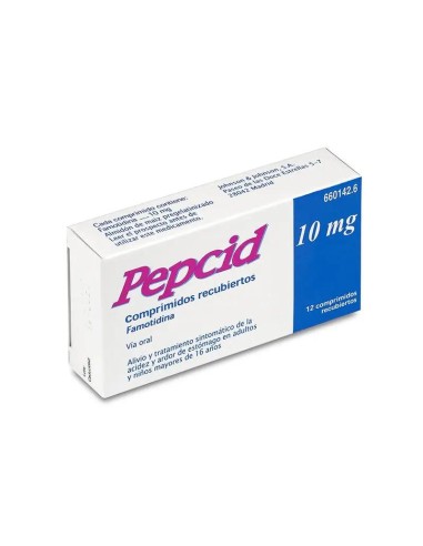 Pepcid 10 mg 12 Comprimidos Recubiertos