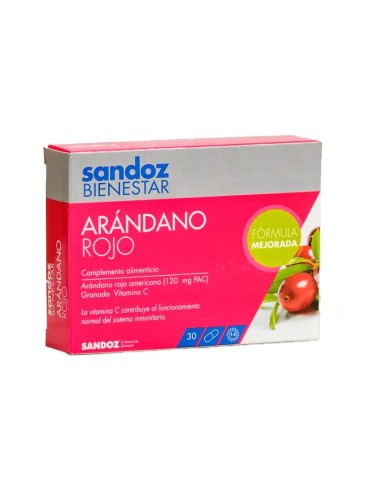 Sandoz Bienestar Arándano Rojo Cranberry 30 cápsulas