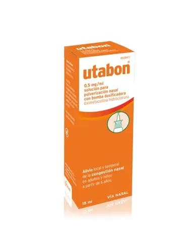 Utabon Adultos 0.5 mg/ ml Nebulizador Nasal con Bomba Dosificadora 15 ml