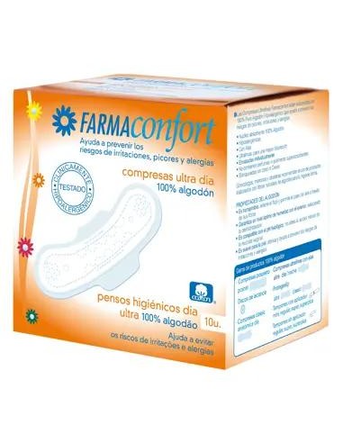 Farmaconfort Compresas 100% Algodon Ultrafinas Dia