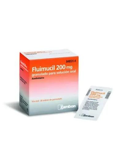 Fluimucil 200 mg 30 Sobres Granulados