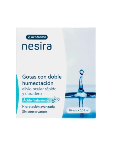 Acofar Nesira Gotas Doble Humectación Ah 20 Monodosis