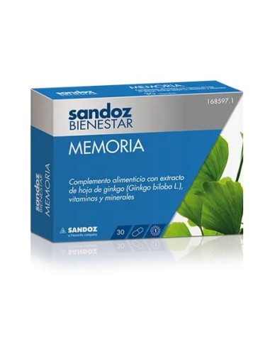 Sandoz Bienestar Memoria 30 Cápsulas