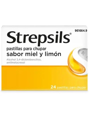 Strepsils Miel y Limón, 24 Pastillas para Chupar