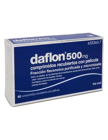 Daflon 500 mg 60 comprimidos Recubiertos